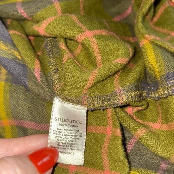 Sundance Western Rodeo Pearl Snap Button-Up Plaid Blouse Small - Picture 4 of 4